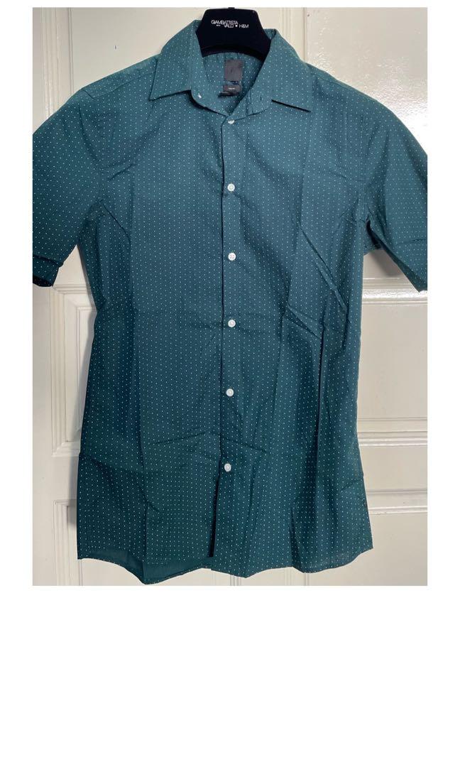h&m short sleeve button up