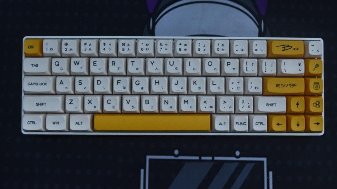 Honey milk mechanical keyboard gaming typist keyboard, Computers