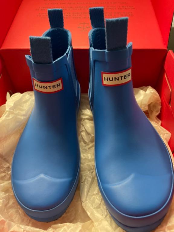 Hunter kids chelsea top boots