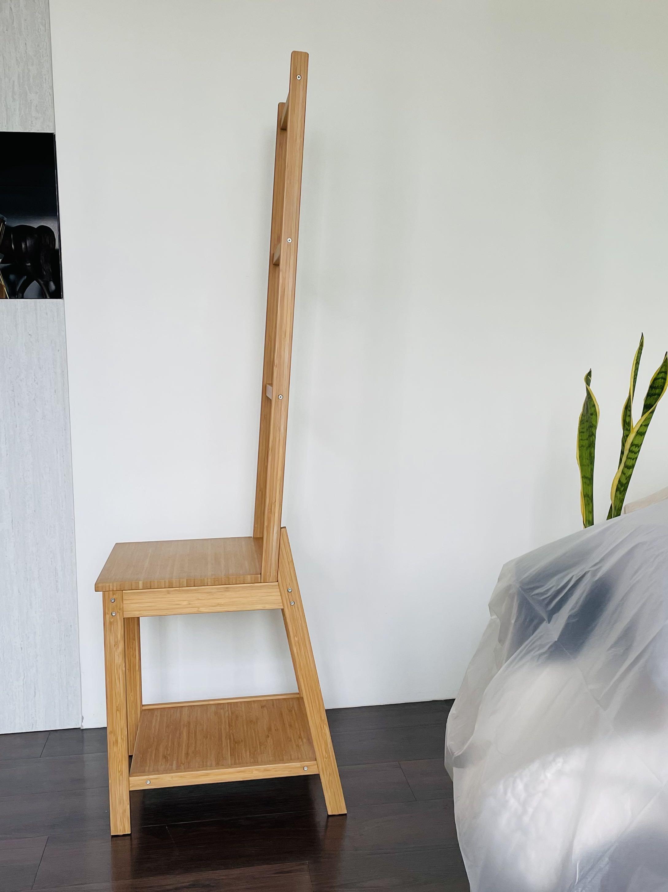IKEA bamboo towel rack chair RAGRUND Furniture Home Living
