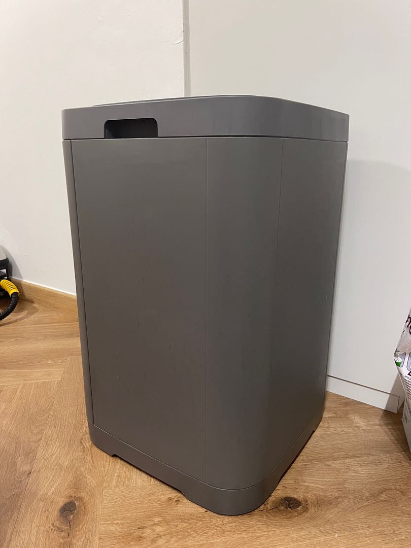 IKEA GIGANTISK (Touch top bin, dark grey) 60L, Furniture & Home Living