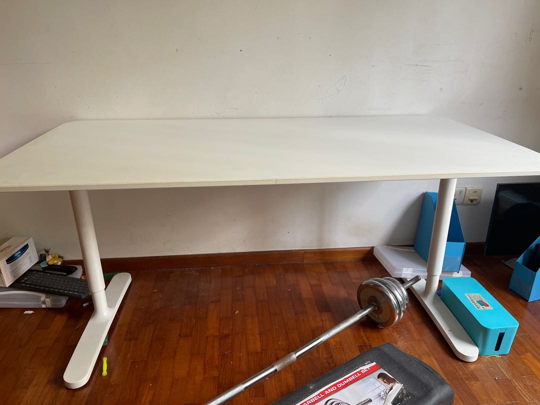 Ikea height adjustment table, Furniture & Home Living, Furniture