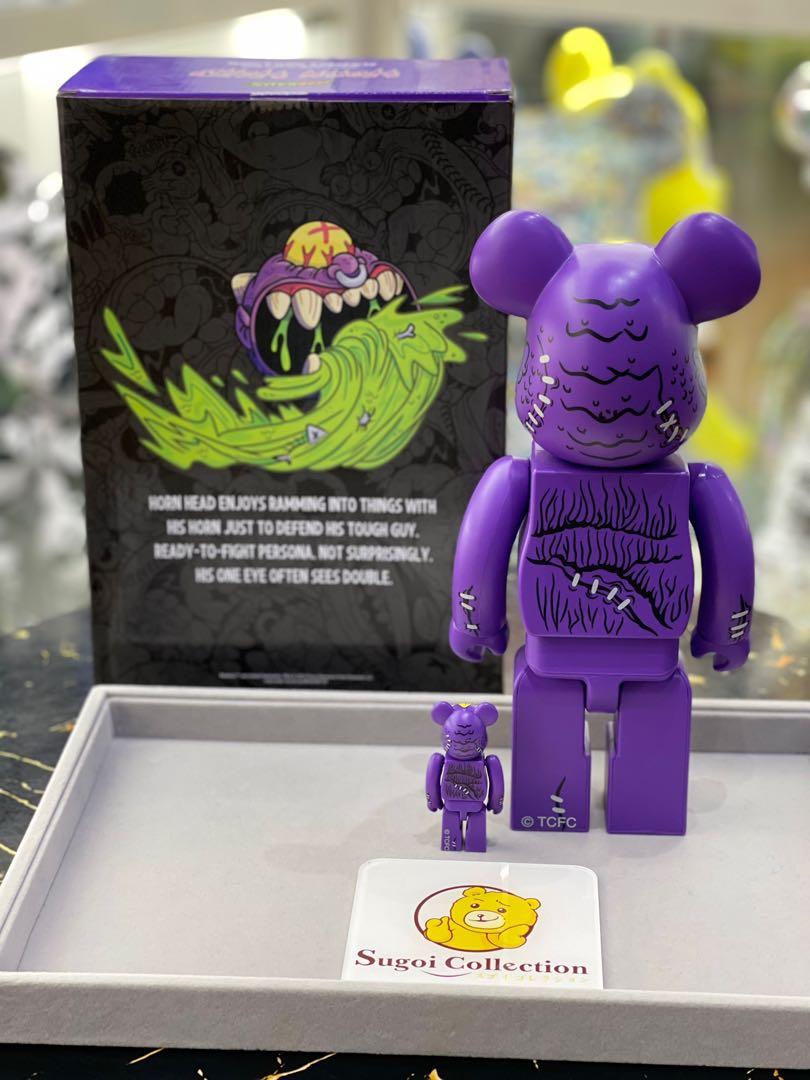 [In Stock] BE@RBRICK x Madballs Horn Head 100%+400% set bearbrick