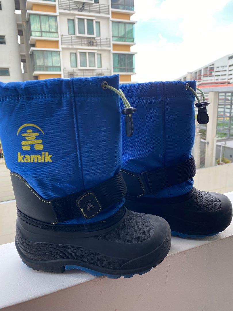 Kamik Snow Boots Boys Size Kids 12 22cm 4 6yrs old Babies Kids Babies Kids Fashion on Carousell
