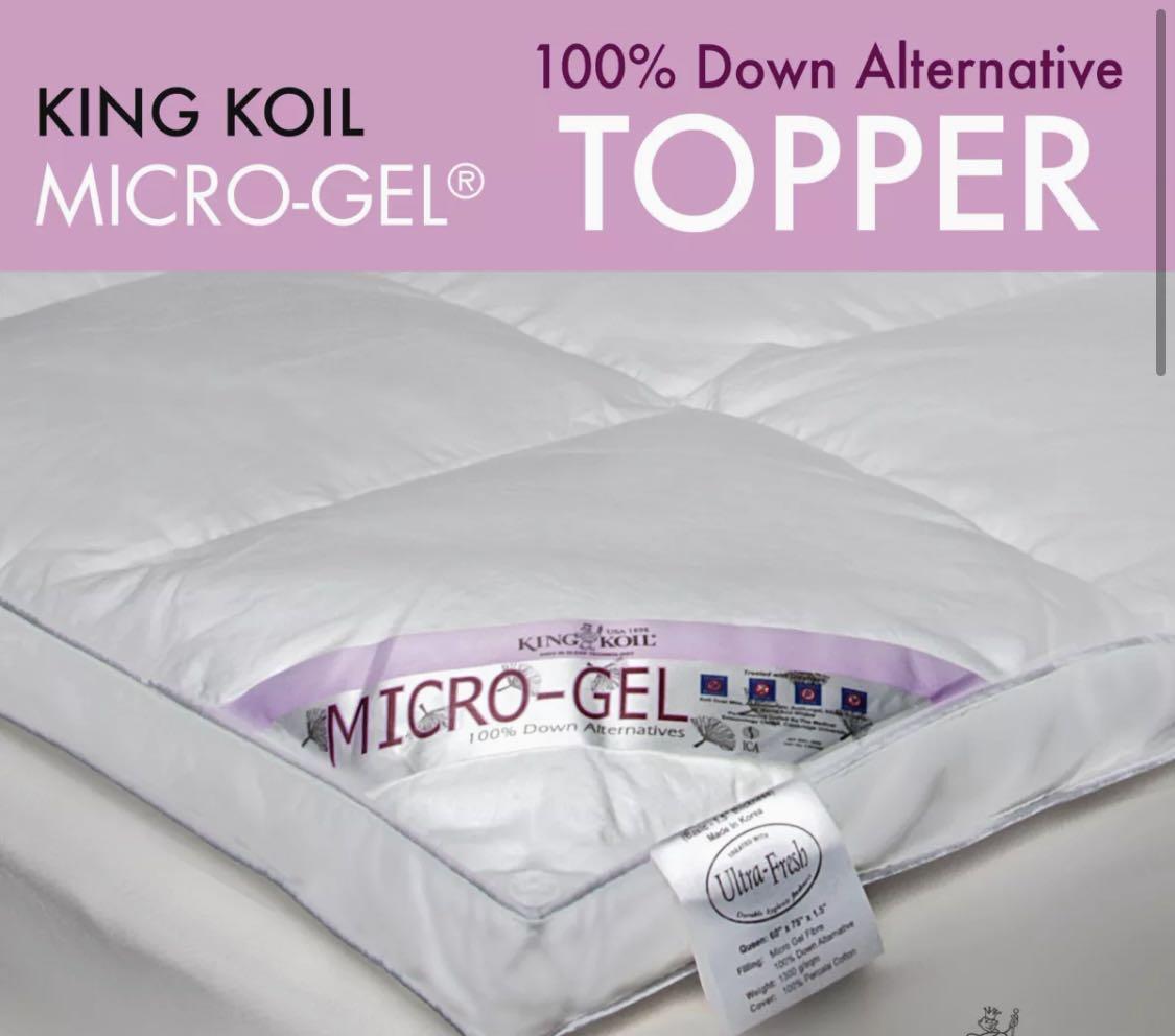 King Koil MicroGel Topper (King Size), Furniture & Home Living