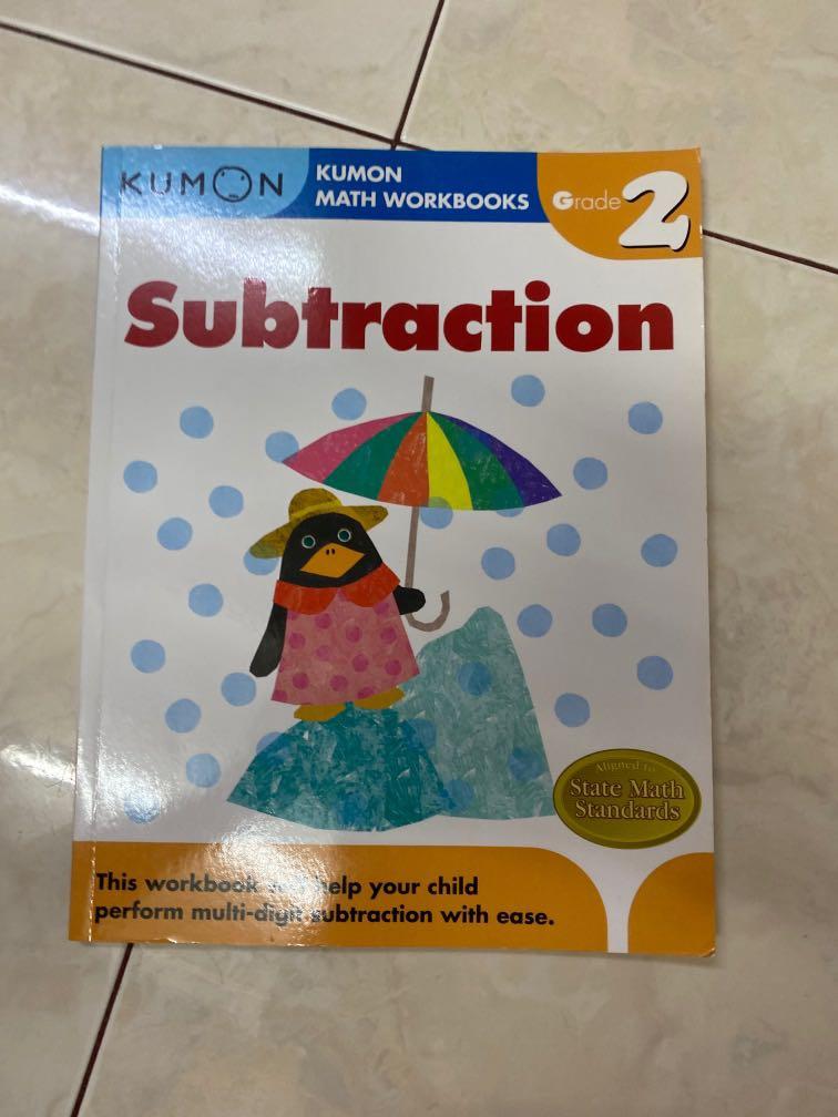 Kumon math workbook subtraction grade 2, Hobbies & Toys ...