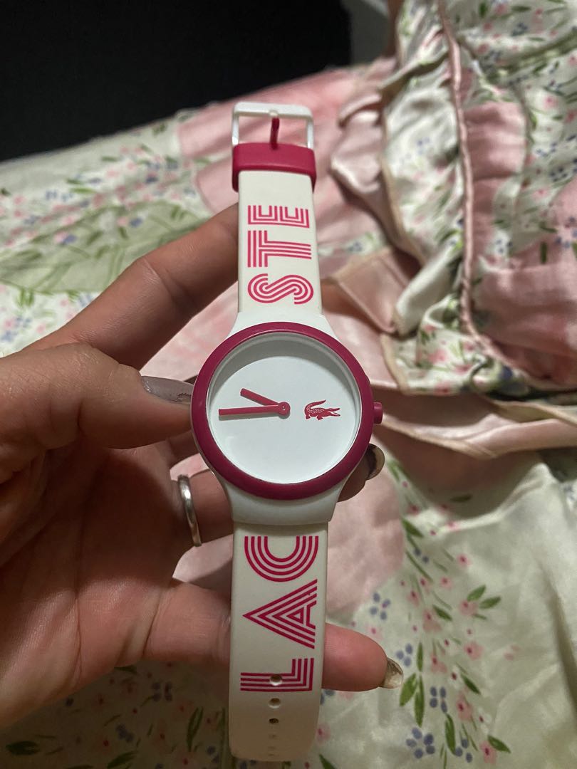 Lacoste pink watch original