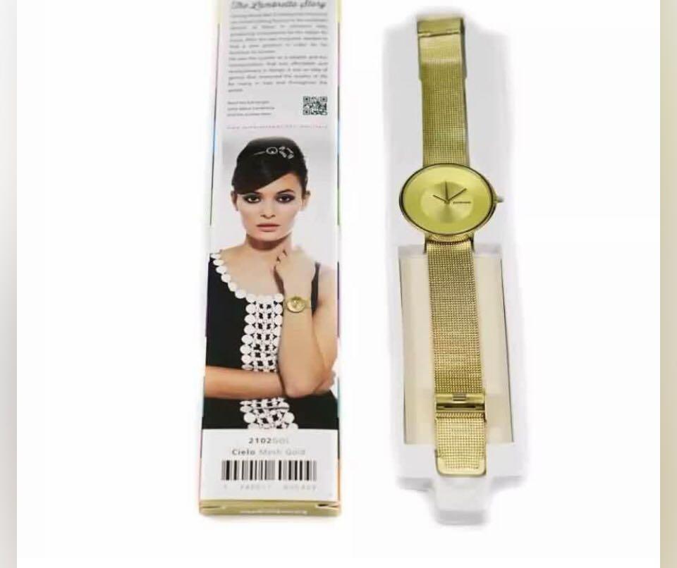 Lambretta Cielo Gold Mesh Womens Watch 2102GOL