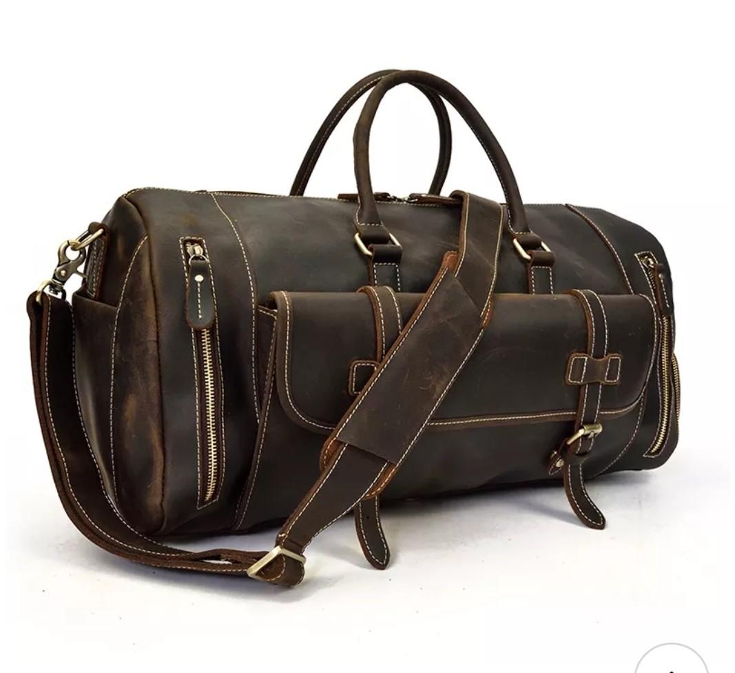 Weekend bag shop leather womens