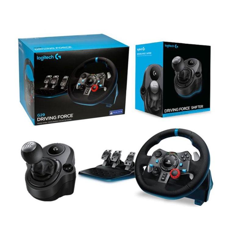 Logitech G29 Steering Wheel With Shifter and others accessories at