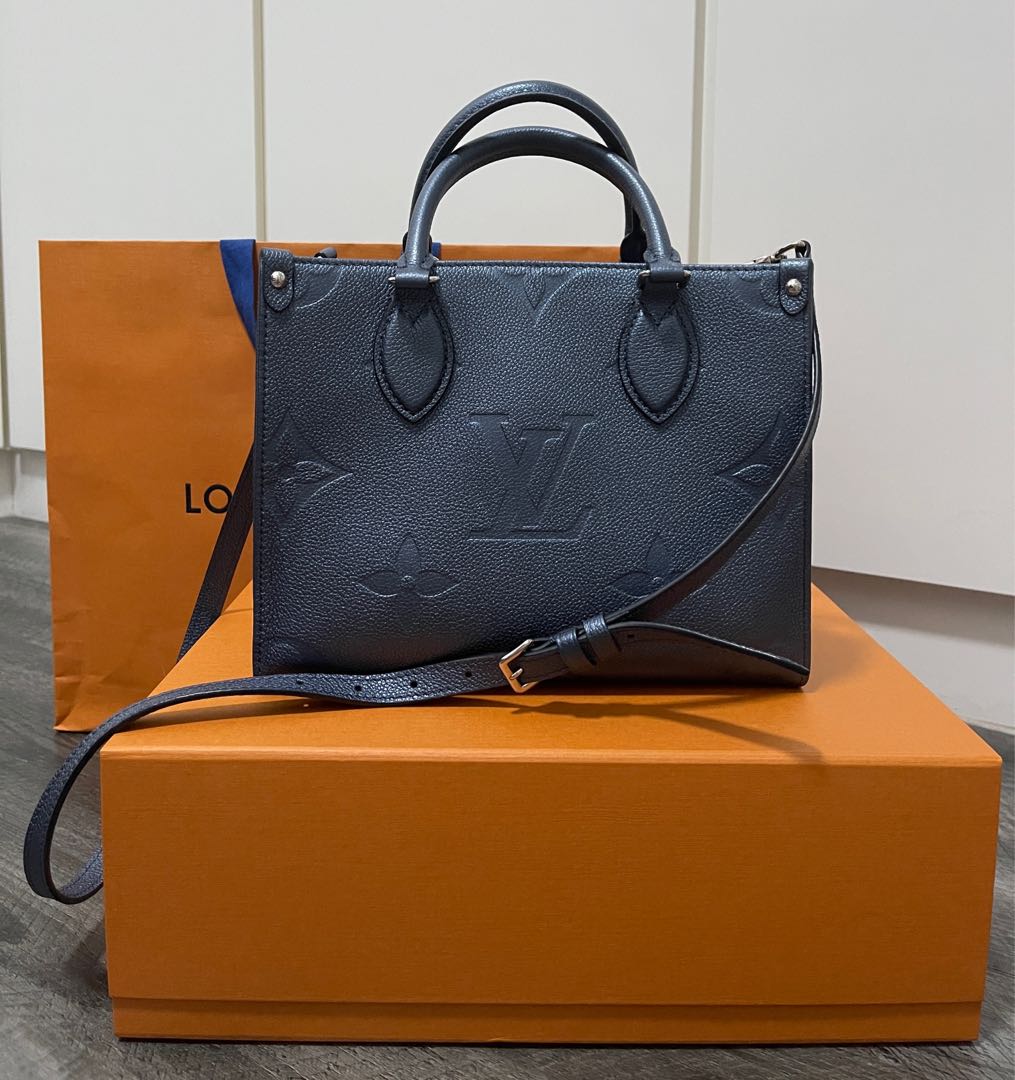 Louis Vuitton Onthego PM Bicolour Black/ Creme Monogram Empreinte Leather  Bag, Luxury, Bags & Wallets on Carousell