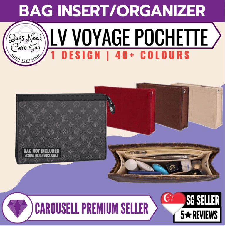 LV Pochette Voyage Bag Insert Organiser/ Organizer  Customised Designs &  40+ Colours, Women's Fashion, Bags & Wallets, Tote Bags on Carousell