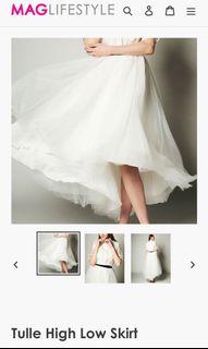 Mag lifestyle Tulle high low skirt