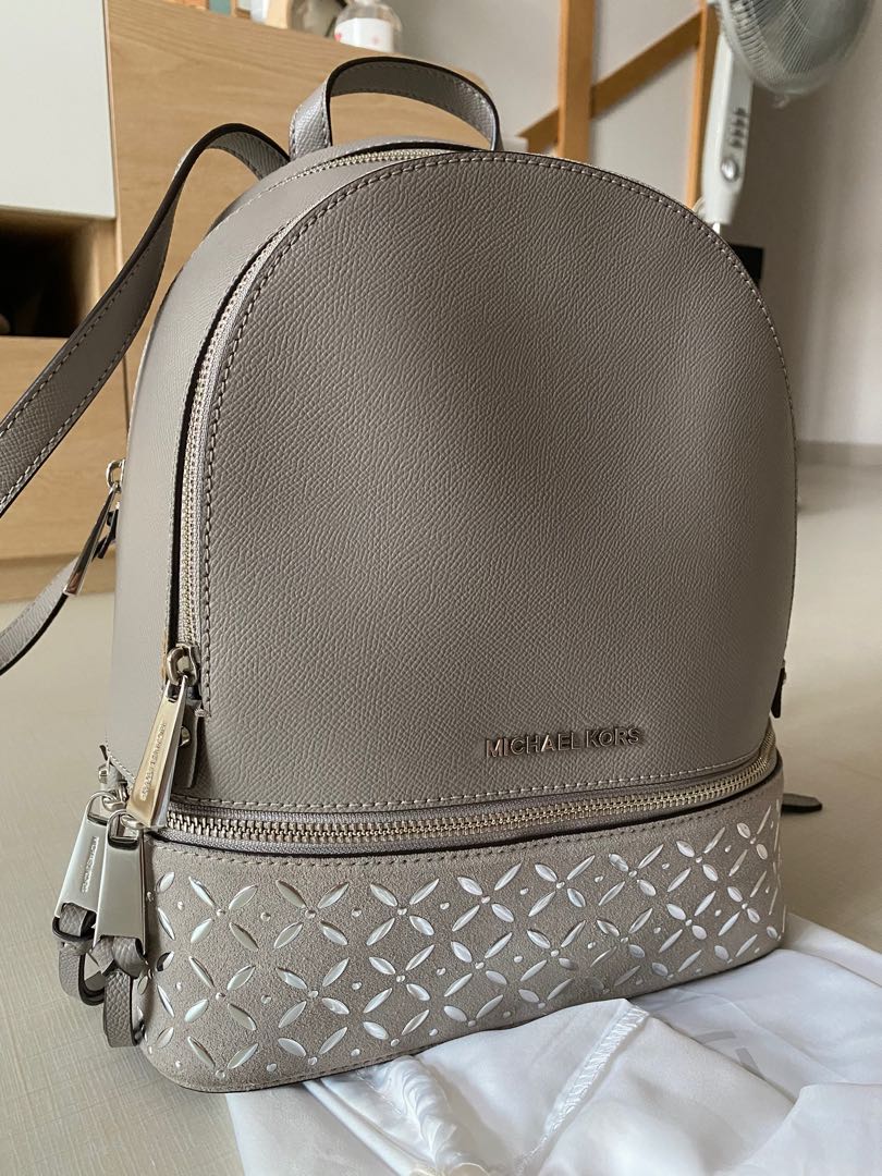 Michael Kors Rhea Medium Embellished Leather Backpack, Women's Fashion, Bags  & Wallets, Backpacks on Carousell