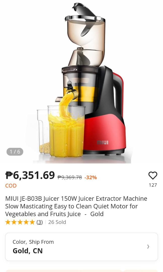 MIUI XIAOMI Slow Juicer JEB03B **SOLD**, TV & Home Appliances, Kitchen Appliances, Juicers