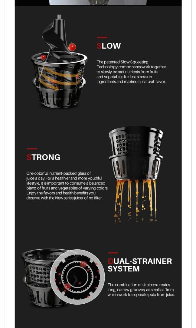 MIUI XIAOMI Slow Juicer JEB03B **SOLD**, TV & Home Appliances, Kitchen Appliances, Juicers