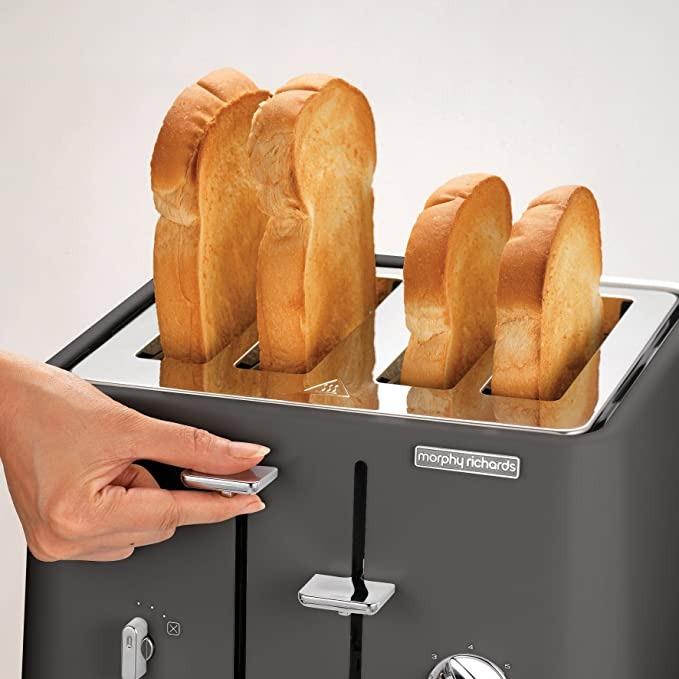 Morphy Richards 4 Slice Toaster Aspect Titanium, TV & Home