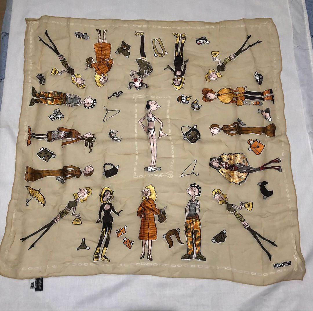 Moschino, Women's Fashion, Watches & Accessories, Scarves on Carousell
