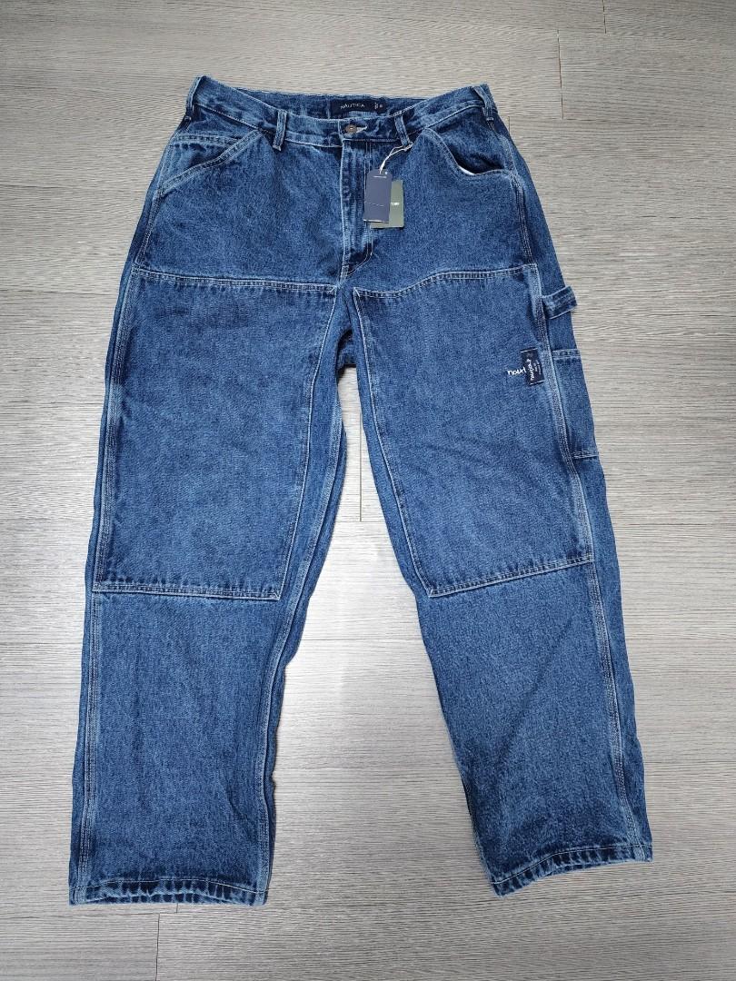 NAUTICA JAPAN 22SS Double Knee Denim Painter, 男裝, 褲＆半截裙