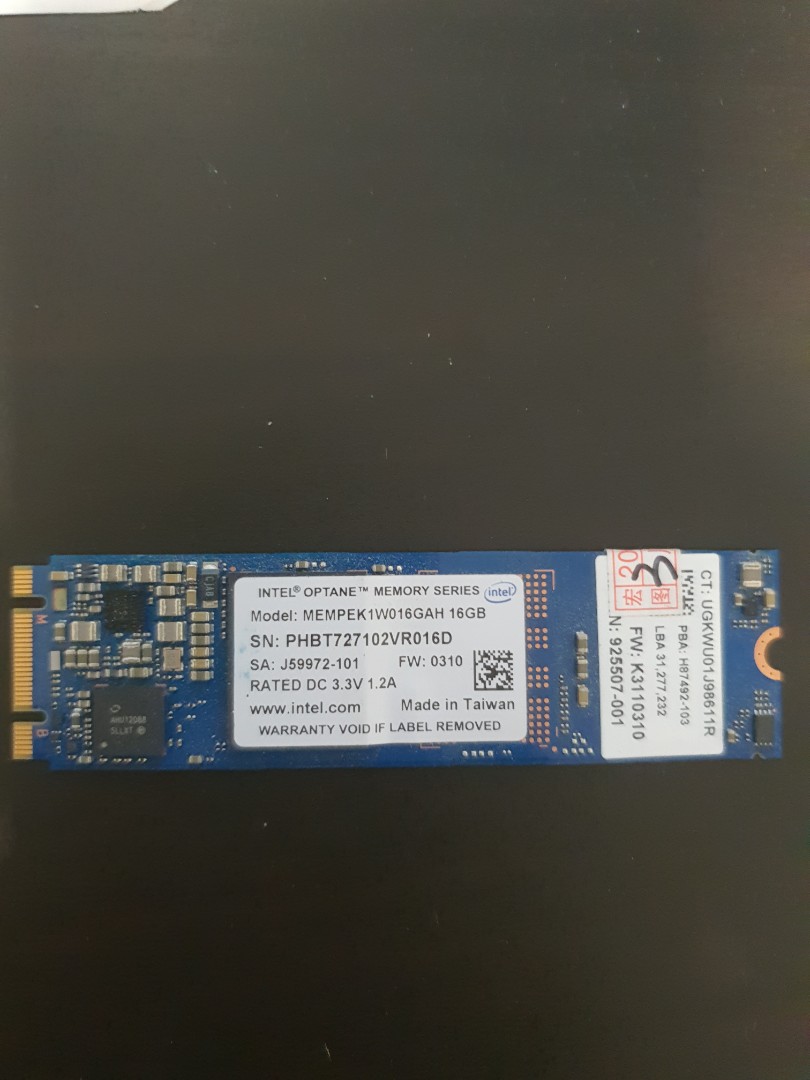 Optane Memory Module 16GB PCIe NVMe M.2 2280 3D Xpoint, Computers ...