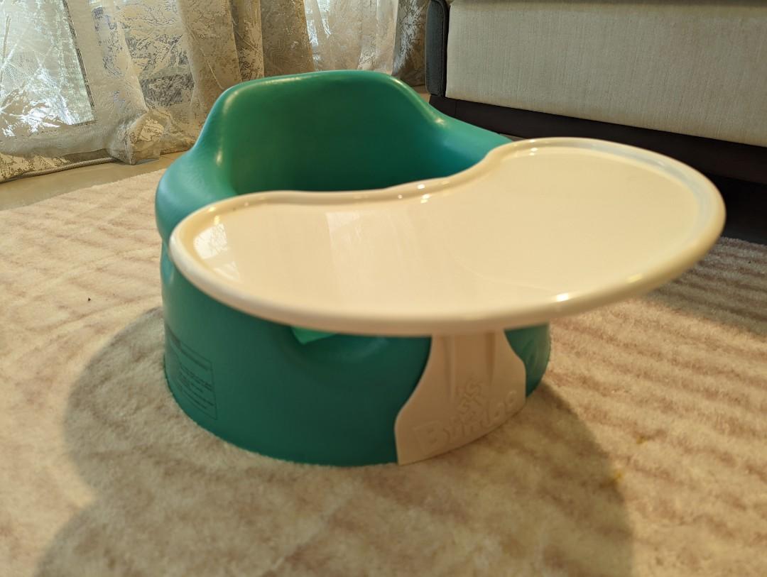 Green bumbo with tray on sale