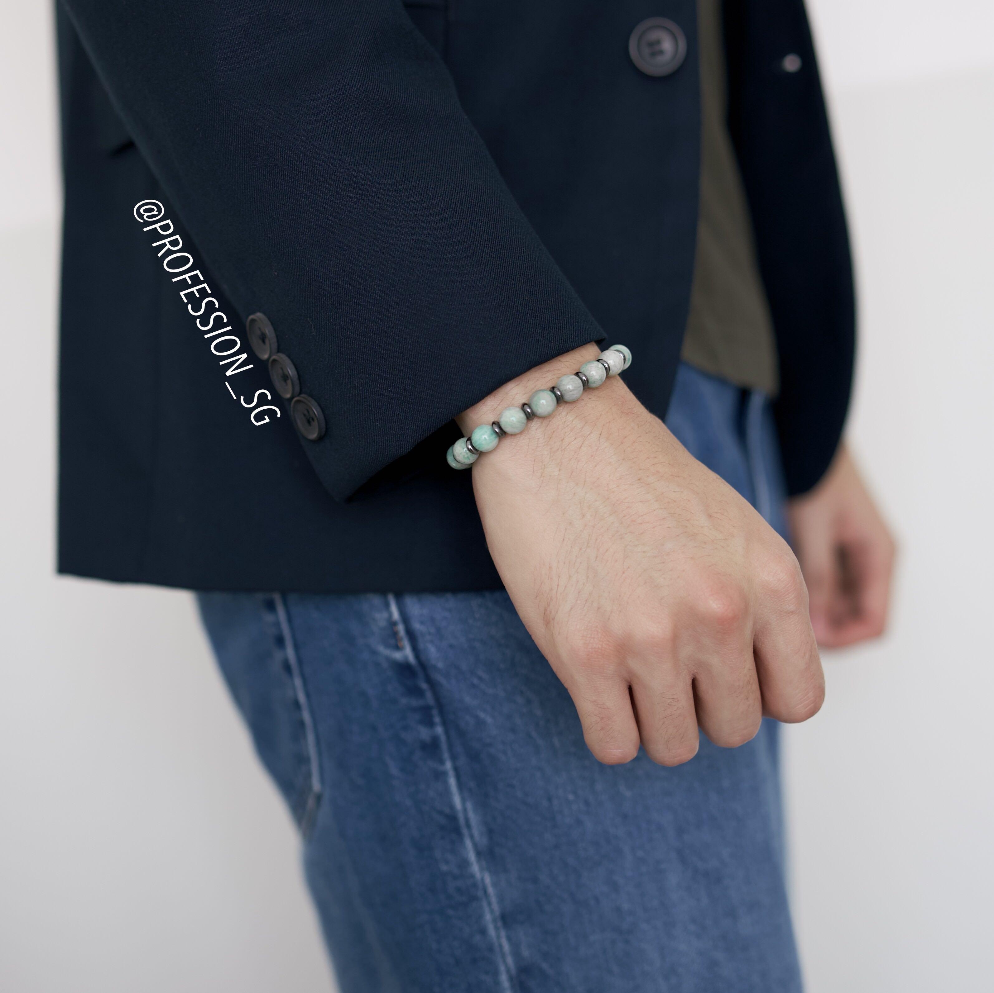 Mens crystal hotsell bracelet