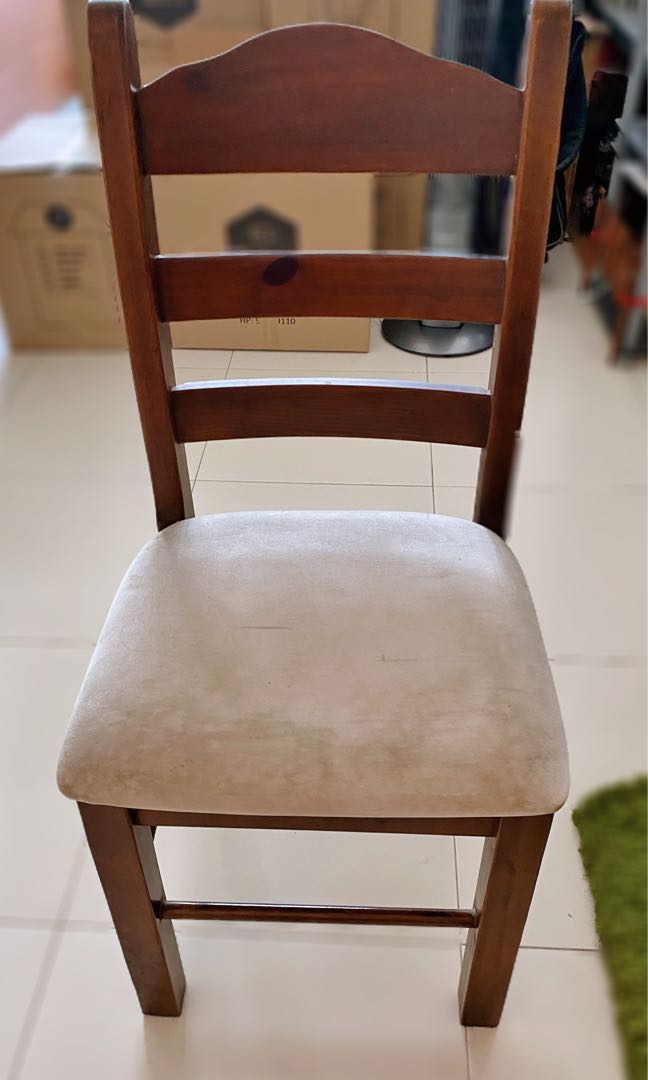 38 for 6 X Picket and Rail solid wood Chairs, Furniture & Home Living