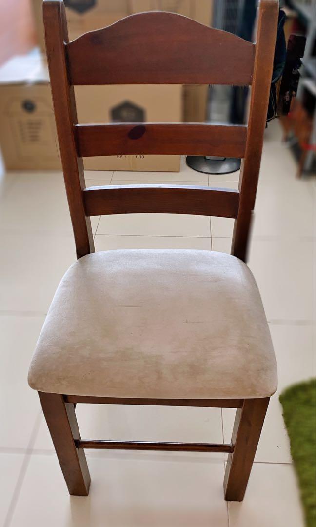 38 for 6 X Picket and Rail solid wood Chairs, Furniture & Home Living