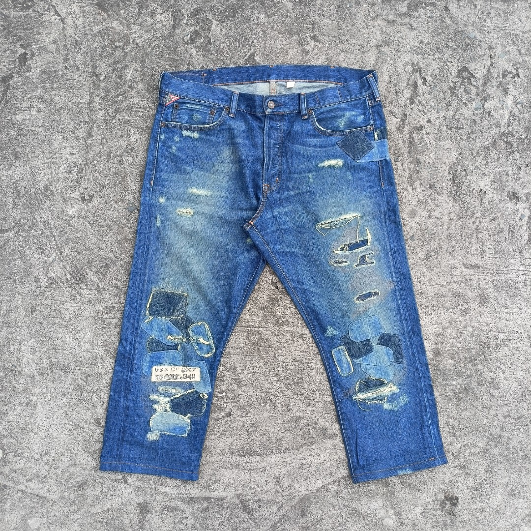 Ralph Lauren Patch work, Men's Fashion, Bottoms, Jeans on Carousell