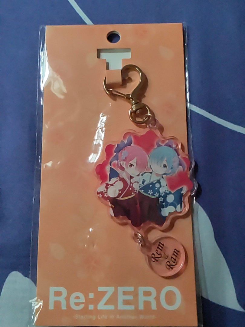 Rezero Rem and Ram keychain, Hobbies & Toys, Memorabilia & Collectibles, Fan Merchandise on