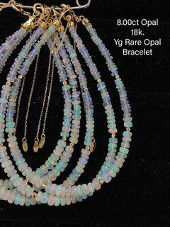 SALE!!! Rare Opal, Rare Tanzanite, Rare Fire Opal, and Rare Black Sapphire Bracelet