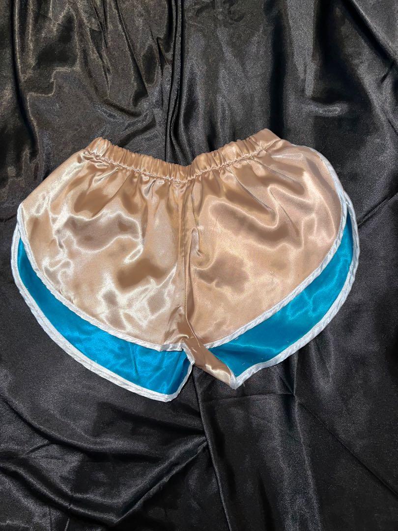 Satin running shorts outlet