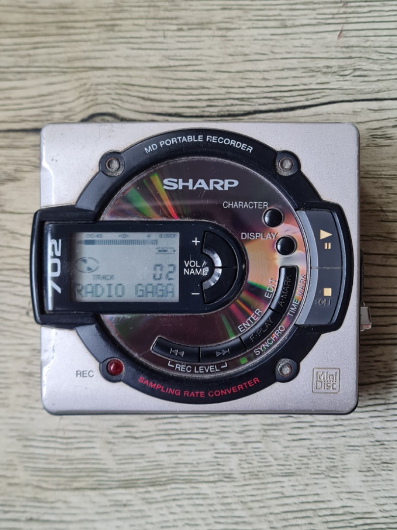 Sharp MDMS702H Walkman Minidisc MD Player Recorder, Audio, Portable