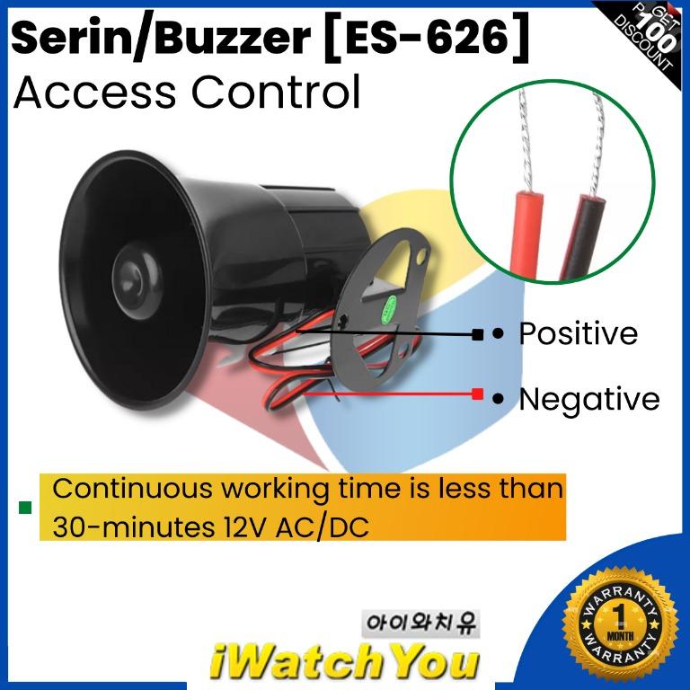 Siren / Buzzer [ES626] for Door Access Control, Furniture & Home