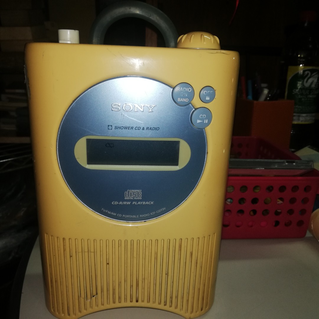 Sony shower cd player radio, Audio, Portable Audio Accessories on Carousell