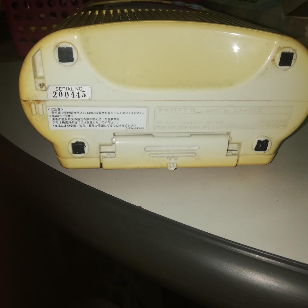 Sony shower cd player radio, Audio, Portable Audio Accessories on Carousell
