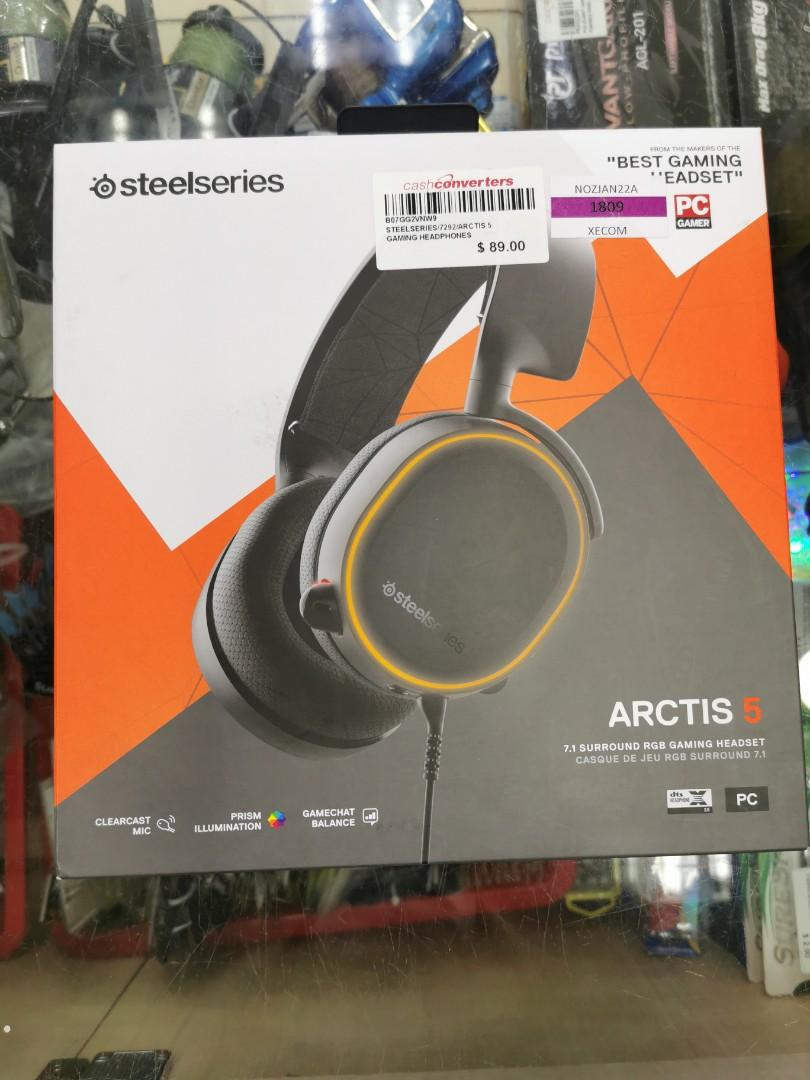 Steelseries Arctis 5 Gaming Headset, Audio, Headphones & Headsets on  Carousell