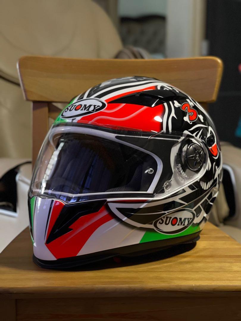 SUOMY Halo Tri colour Full Face Helmet Motorcycles Motorcycle