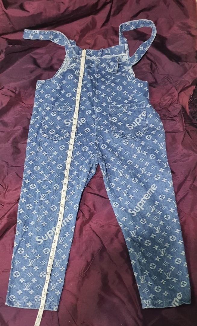 LV X SUPREME JUMPER PANTS, Luxury, Apparel on Carousell