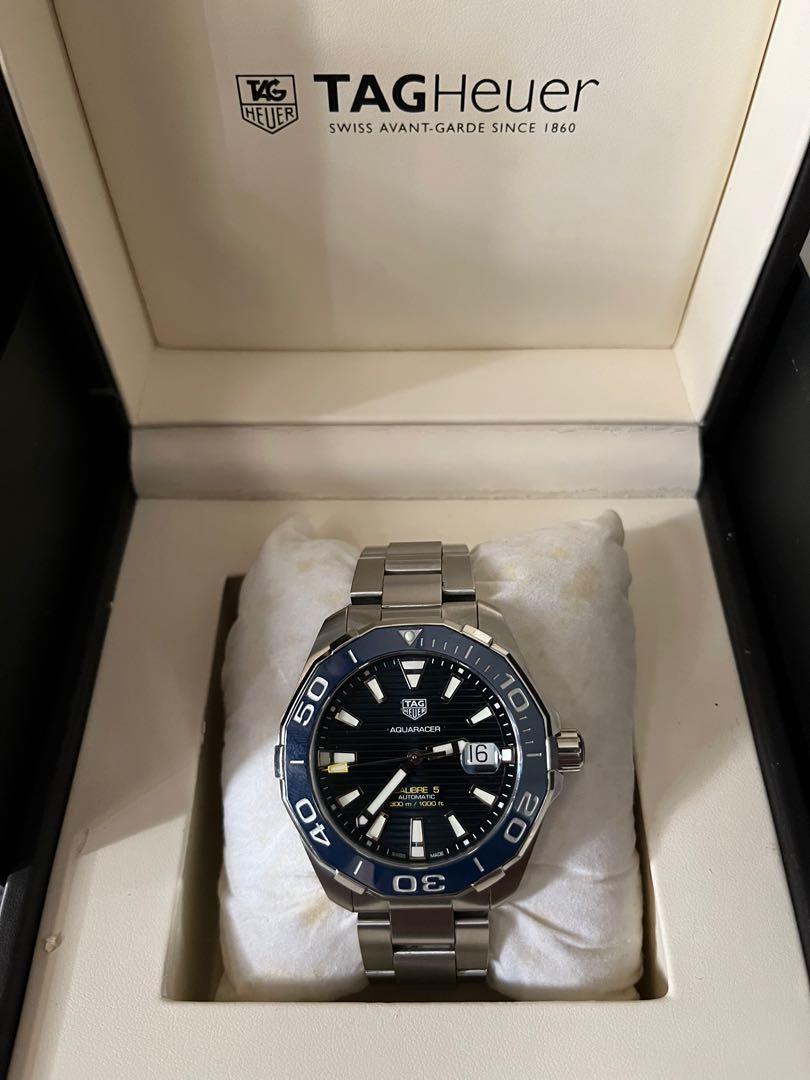 Tag heuer aquaracer 300m calibre 5 mens 43mm ceramic cheap bezel