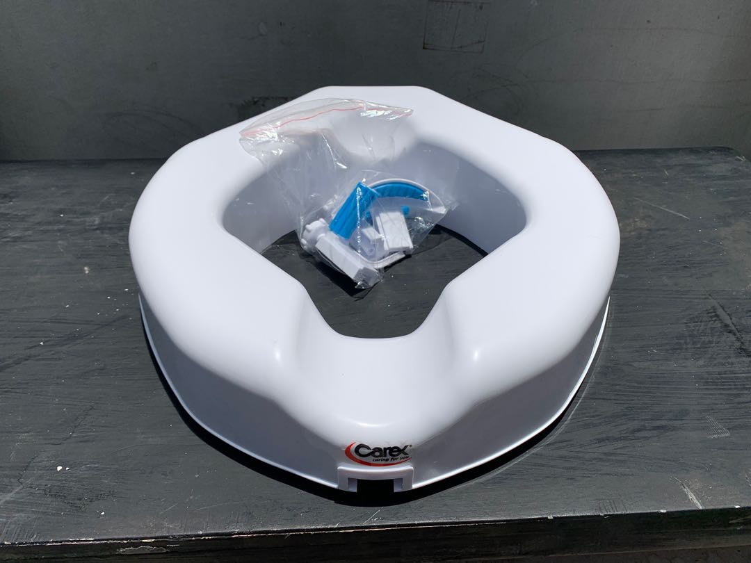 Toilet Seat Riser 4" High for Standard & Elongated Bowl, Health