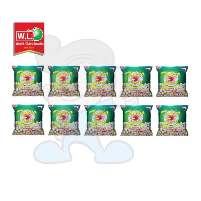 Tokyosan Crunchy Coated Peanut (10 x 80g), Food & Drinks, Packaged ...