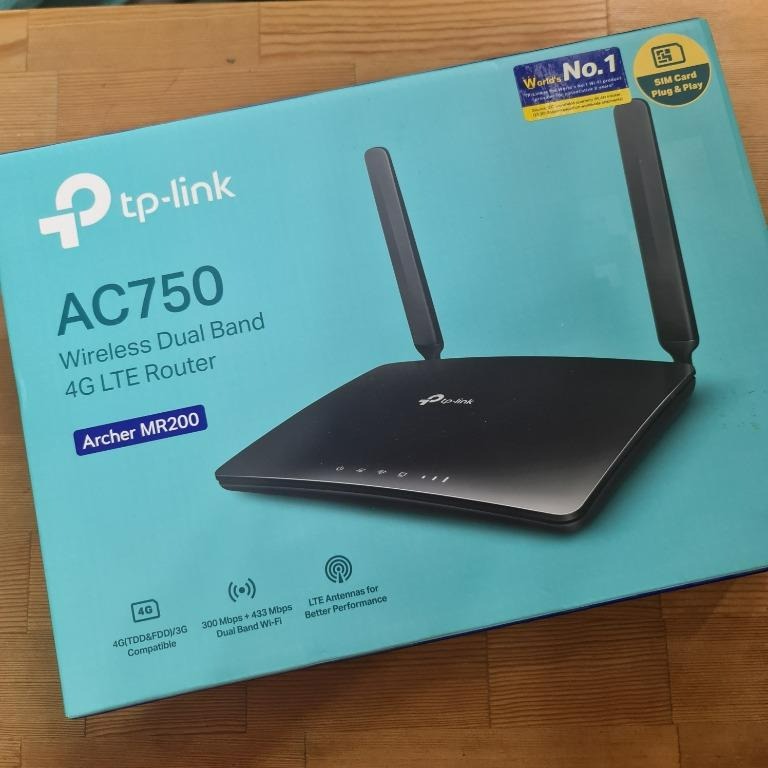 TP-Link Archer MR200 AC750 Wireless Dual Band 4G LTE Router [SIM