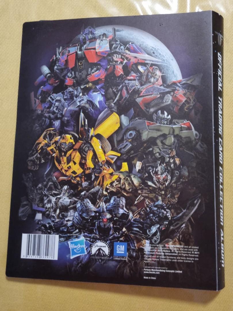 Transformer Dark of the Moon official trading card collection album