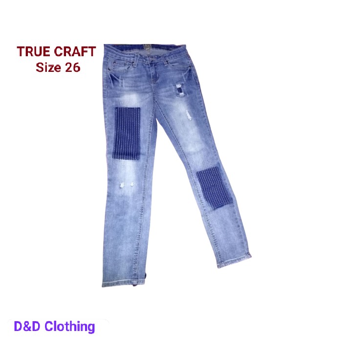 TRUE CRAFT Tattered Jeans, Women's 