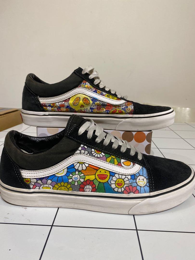 Painted old skool vans cheap