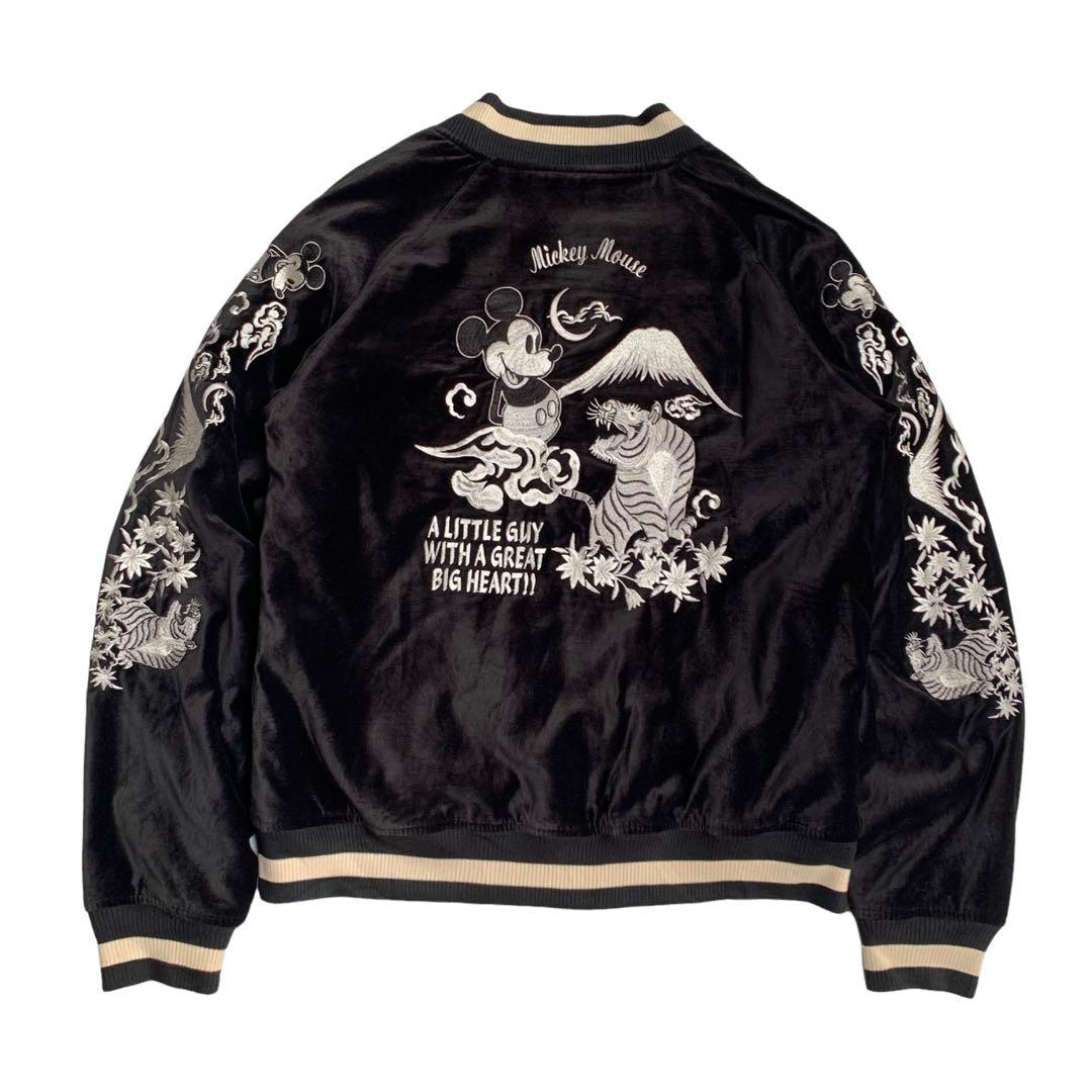 ジャケット・アウター Disney Mickey Reversible Vintage Sukajan MICKEY MOUSE DISNEY EMBROIDERY JAPAN SOUVENIR REVERSIBLE SUKAJAN