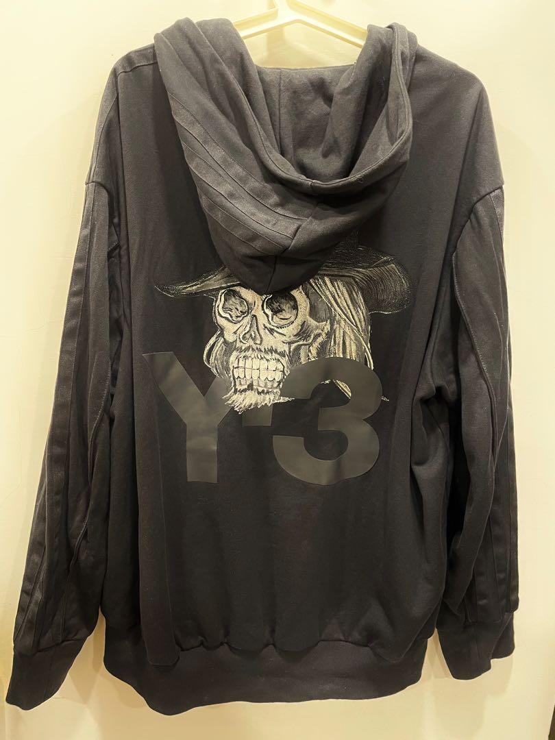 Y-3 Yohji Yamamoto Oversized Parker Skull Embroidered Hoodie, 他的 - Main Image