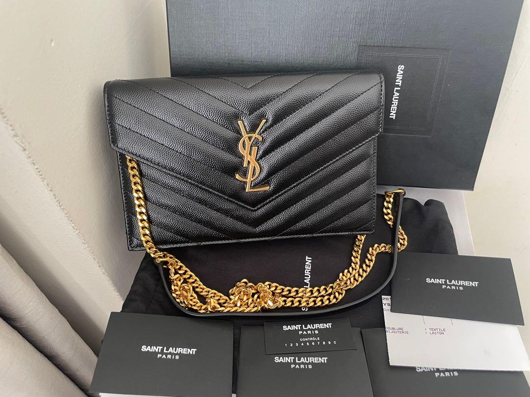 New YSL caviar woc size 9