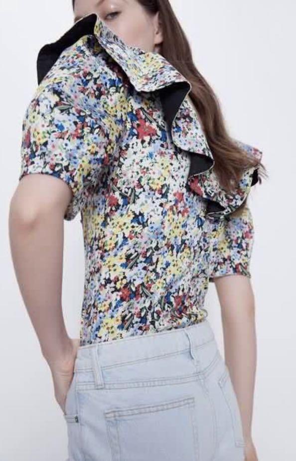 Zara Poplin Bodysuit, Women's Fashion, Tops, Others Tops on Carousell